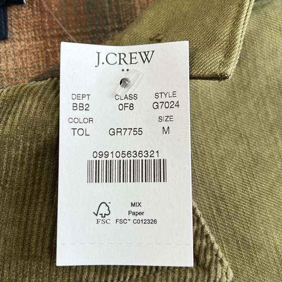 J. Crew flannel lined barn/hunting jacket, size M, NWT - Picture 8 of 9